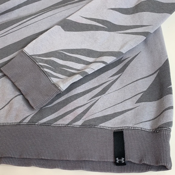 Under Armour Boys Pullover Sweatshirt Youth Large Gray Signature Hoodie B0922 - Picture 5 of 7